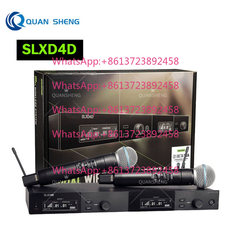 SLXD4D SLXD4 SLX24D Uhf Wirele - Uhf Wireless Microphone System Dual Channel ulasan dan harga