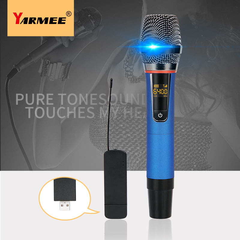 YARMEE Professional USB Wirele - Rechargeable Wireless Mic Lithium Battery ulasan dan harga