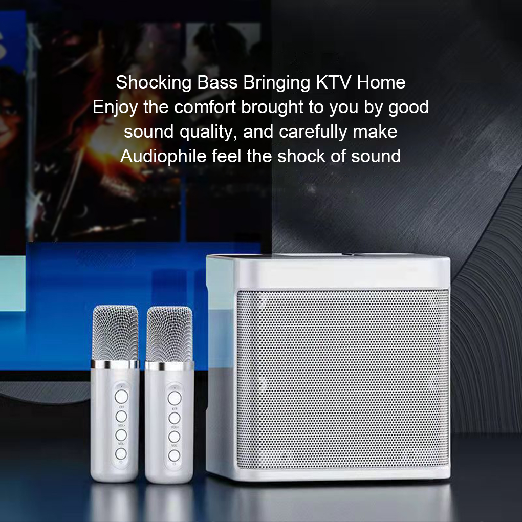 Portable Dual Microphone Karao - Karaoke Machine Portable With 2 Mic ulasan dan harga