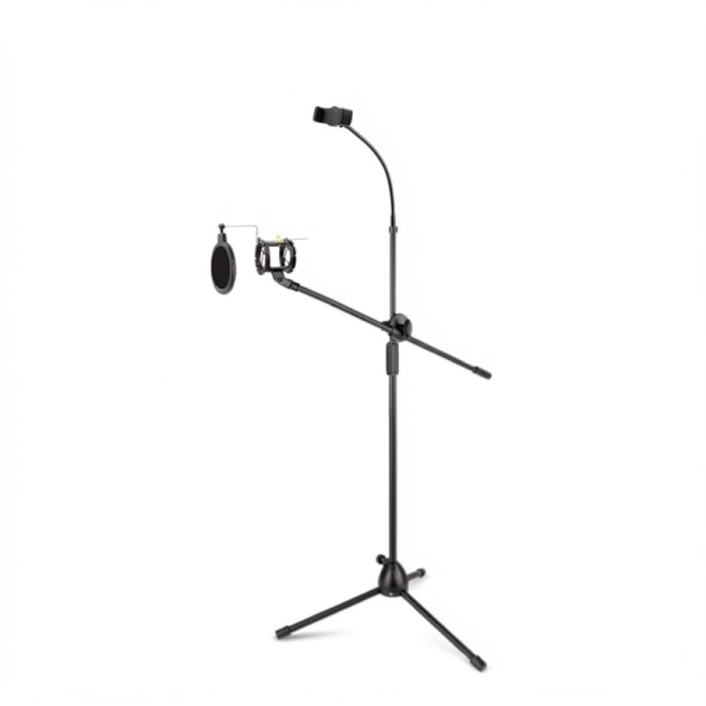 Adjustable Microphone Stand Fl - Microphone Stand Boom Arm Floor ulasan dan harga