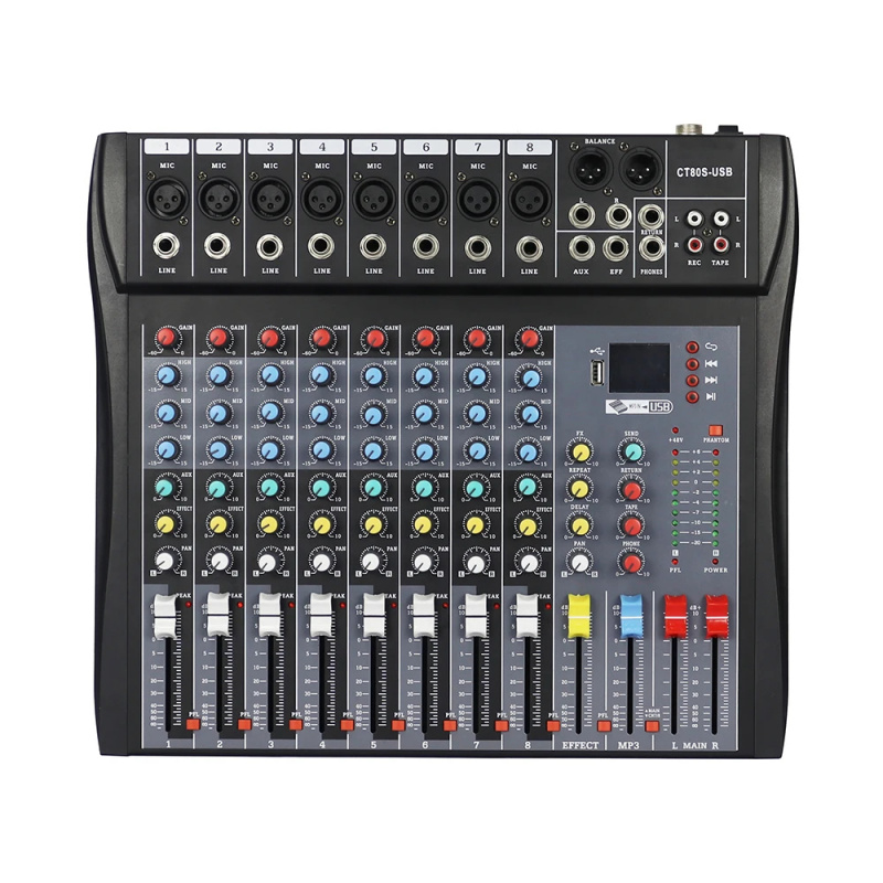 8 Channel Audio Mixer with 99  - Karaoke Amplifier Mixer Bluetooth ulasan dan harga