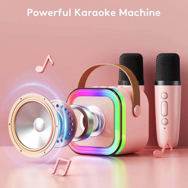 K12 karaoke machine with 1-2 w - Bluetooth Karaoke Microphone Handheld ulasan dan harga