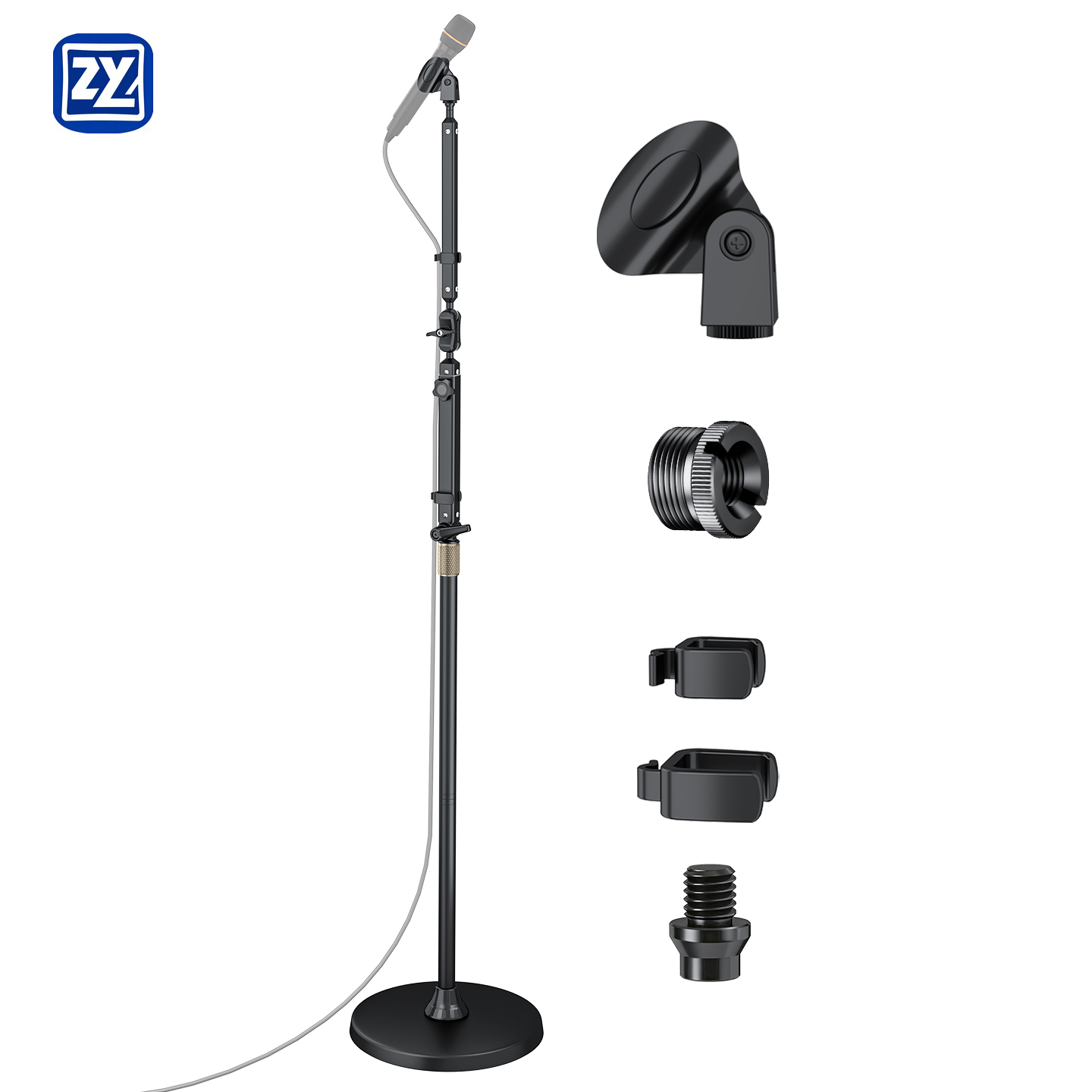 Heavy Duty Metal Base Aluminum - Microphone Stand Boom Arm Floor ulasan dan harga
