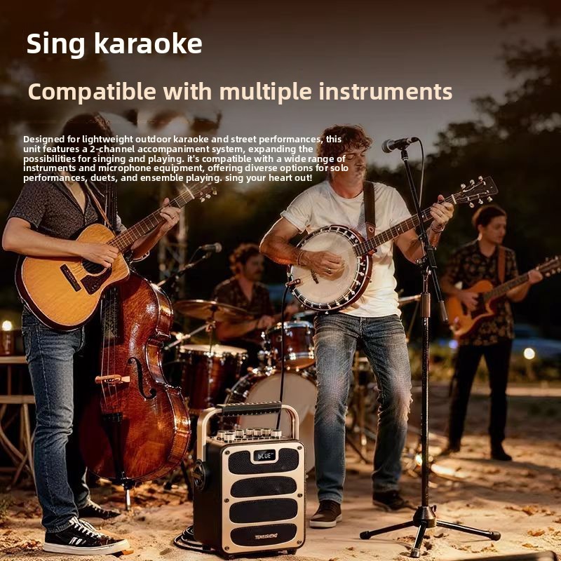 For TEMEISHENG V5Pro Bluetooth - Pa Sound System Battery Portable Outdoor ulasan dan harga
