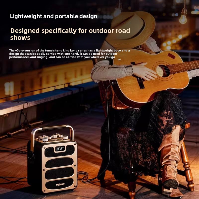 For TEMEISHENG V5Pro Bluetooth - Pa Sound System Battery Portable Outdoor ulasan dan harga