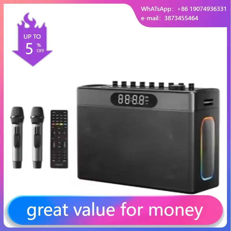 S1127 PLUS 300W Karaoke Machin - Karaoke Machine Portable With 2 Mic ulasan dan harga