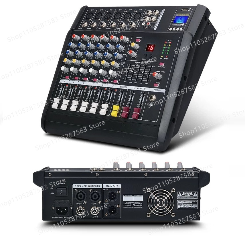 Mixer with power amplifier USB - Karaoke Amplifier Mixer Bluetooth ulasan dan harga
