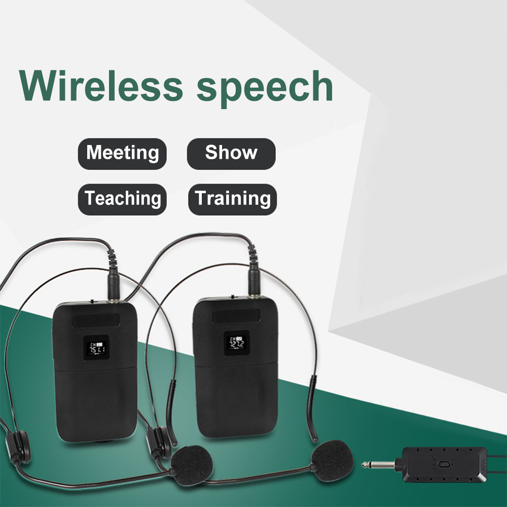 E8 Professional Microphone UHF - Wireless Lavalier Microphone Dual Receiver ulasan dan harga