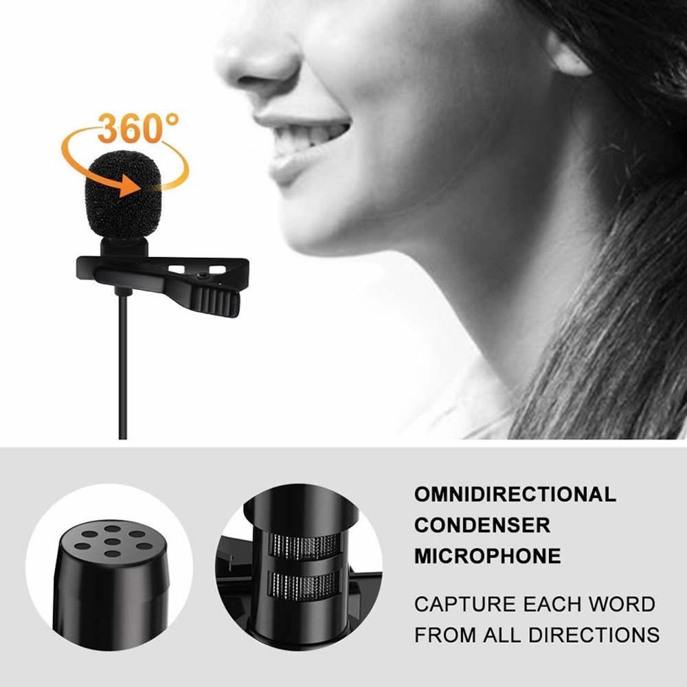E8 Professional Microphone UHF - Wireless Lavalier Microphone Dual Receiver ulasan dan harga