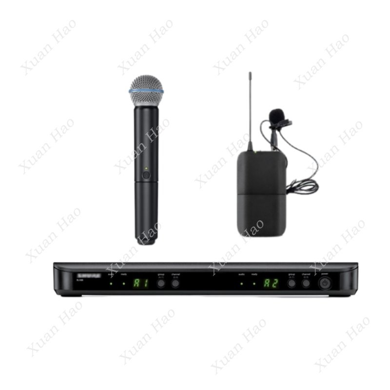 Professional BLX8 UHF Dual Cha - Uhf Wireless Microphone System Dual Channel ulasan dan harga