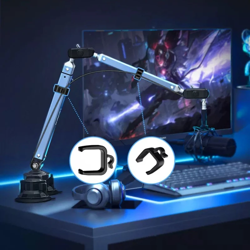 Professional Vacuum Suction De - Microphone Stand Boom Arm Floor ulasan dan harga