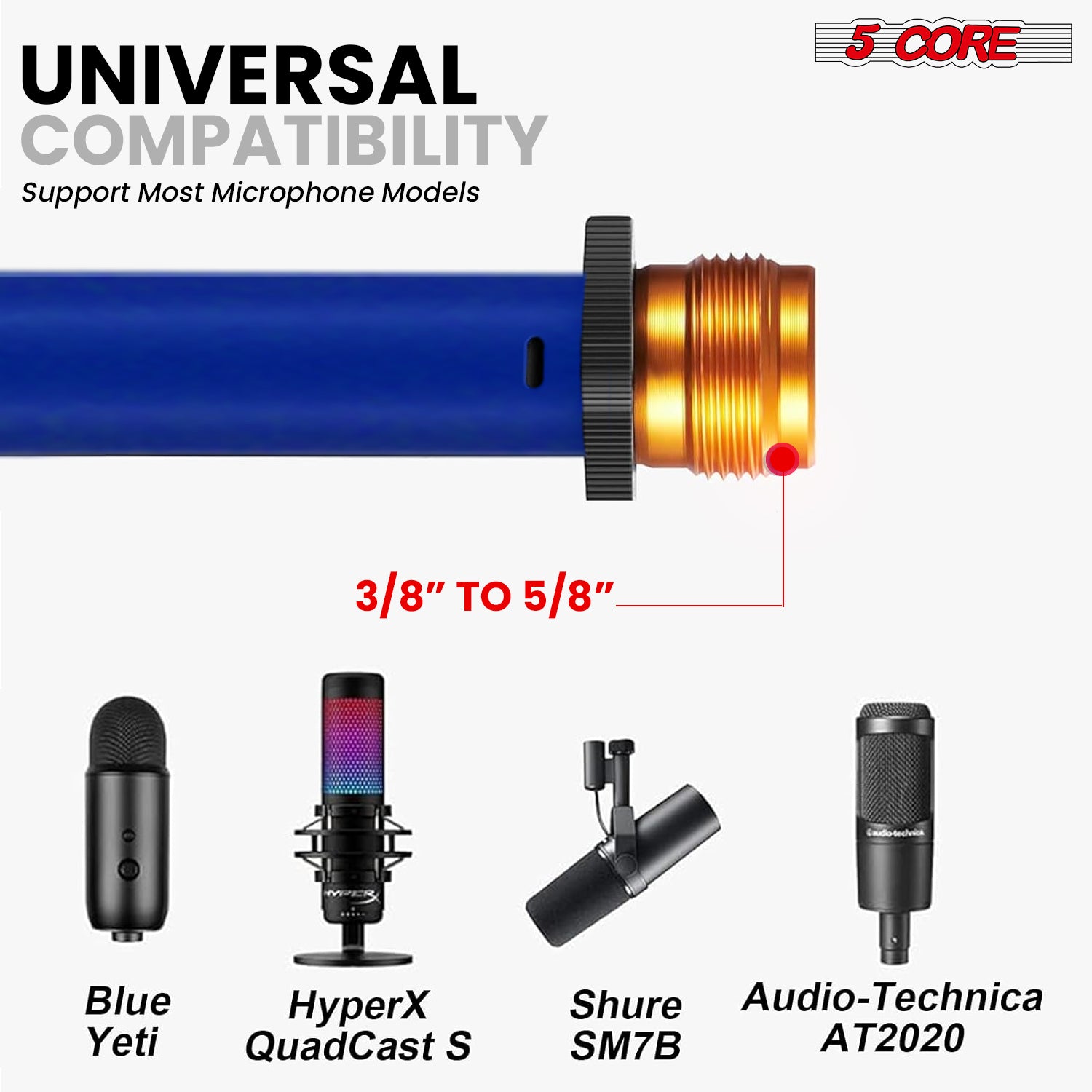 5 Core Tripod Mic Stand Adjust - Microphone Stand Boom Arm Floor ulasan dan harga