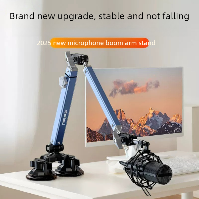 Professional Vacuum Suction De - Microphone Stand Boom Arm Floor ulasan dan harga