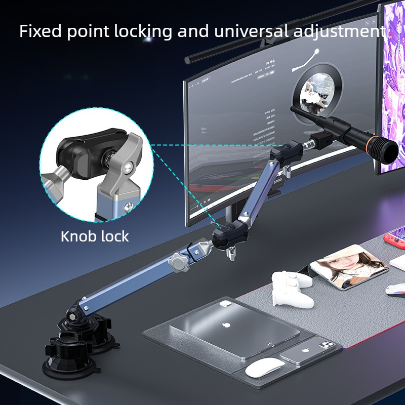 Professional Vacuum Suction De - Microphone Stand Boom Arm Floor ulasan dan harga