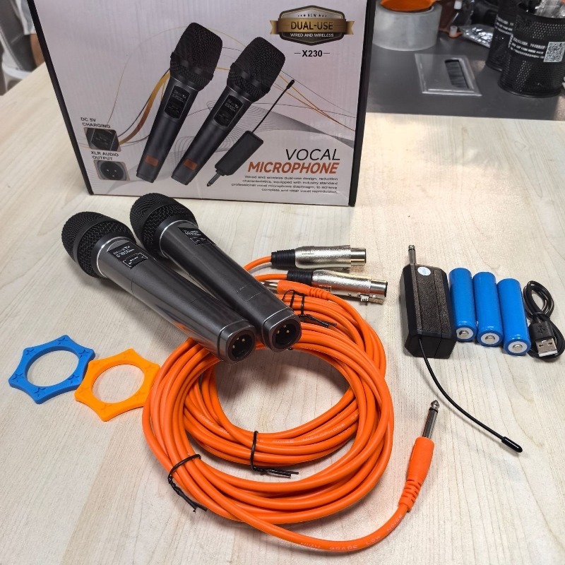 X230 Universal Wireless Microp - Rechargeable Wireless Mic Lithium Battery ulasan dan harga