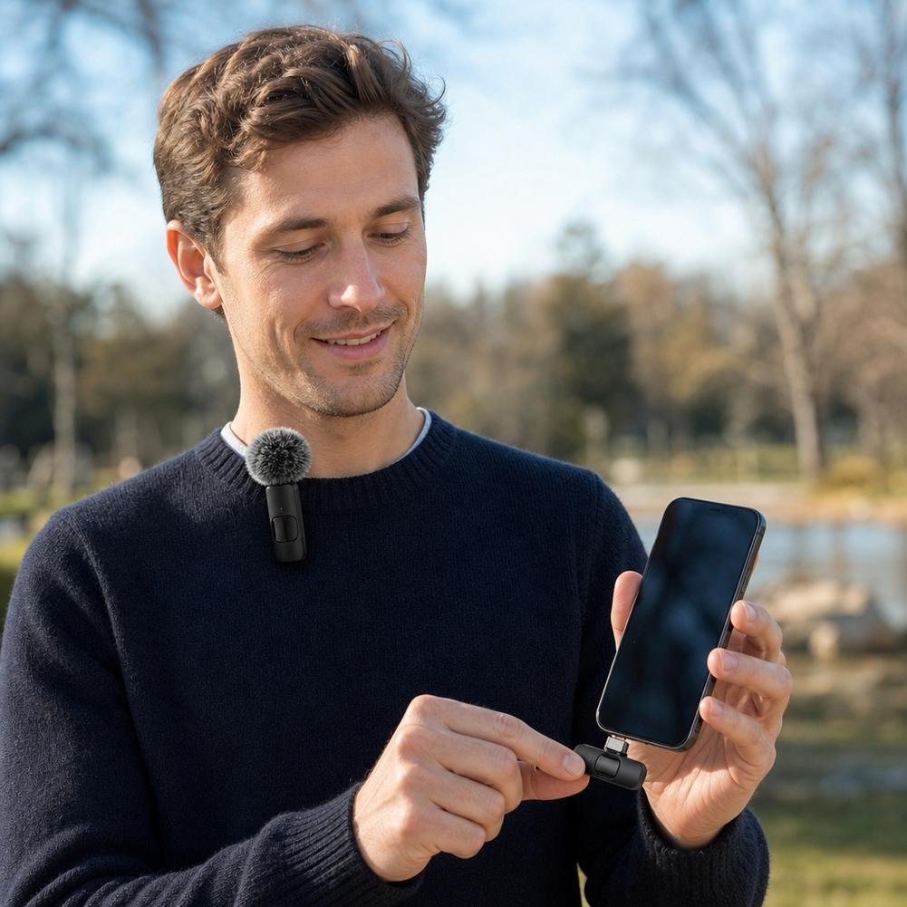 Wireless Lavalier Microphone T - Wireless Lavalier Microphone Dual Receiver ulasan dan harga