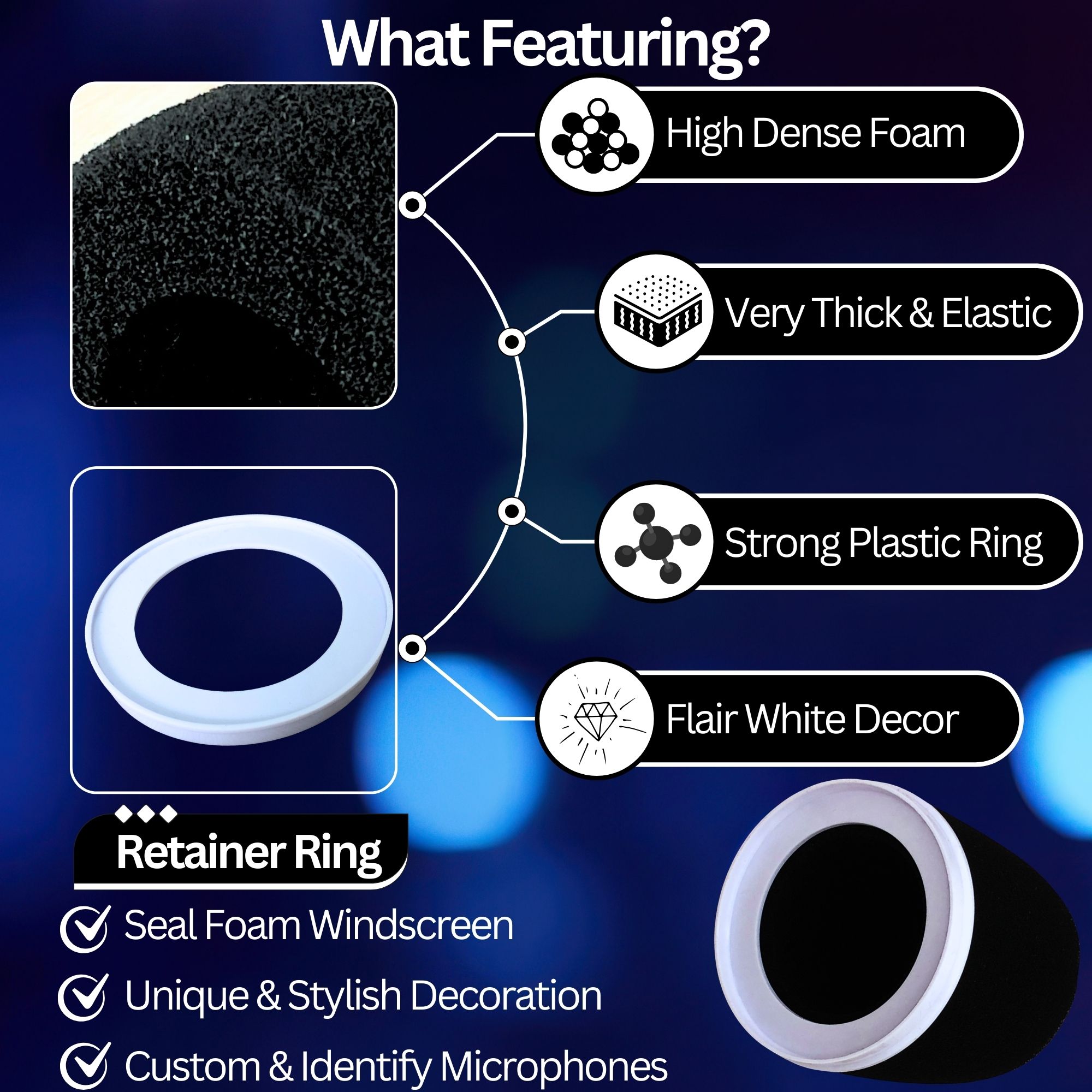 Foam Microphone Covers with Re - Microphone Pop Filter Foam Windscreen ulasan dan harga