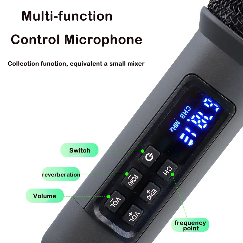 UHF Wireless Handheld Dynamic  - Bluetooth Karaoke Microphone Handheld ulasan dan harga