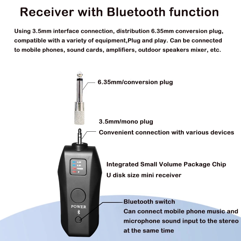 UHF Wireless Handheld Dynamic  - Bluetooth Karaoke Microphone Handheld ulasan dan harga
