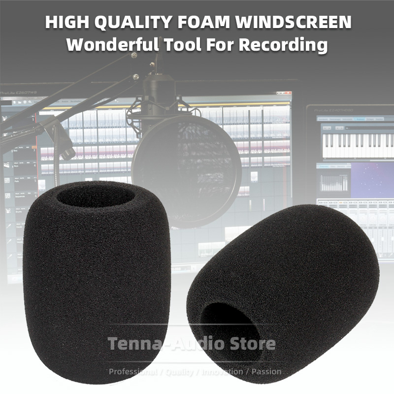 2PCS For Scarlett CM25 CM 25 F - Microphone Pop Filter Foam Windscreen ulasan dan harga