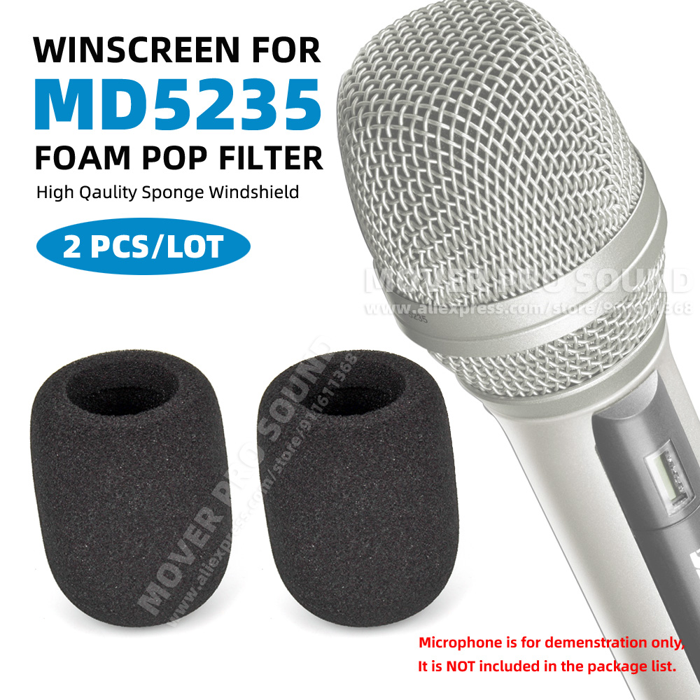 2PCS Windscreen Mic Foam Windp - Microphone Pop Filter Foam Windscreen ulasan dan harga