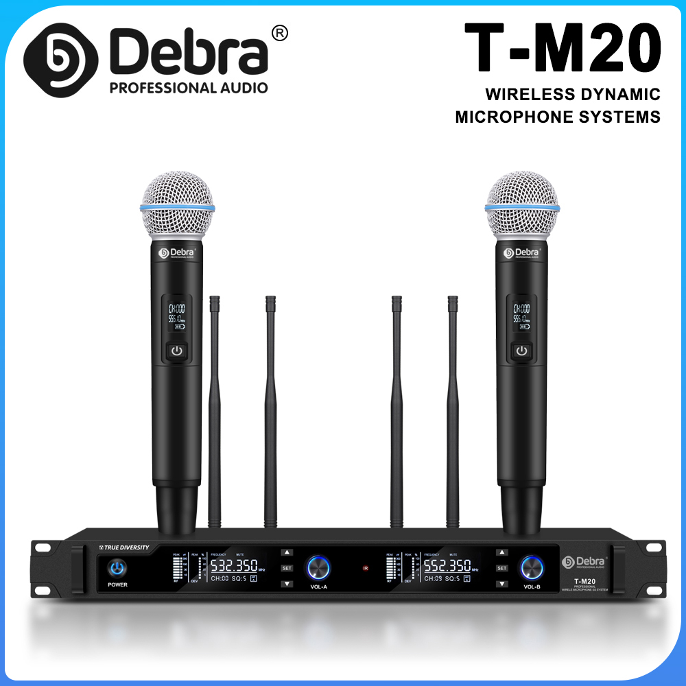 Debra T-M20 UHF Wireless Handh - Uhf Wireless Microphone System Dual Channel ulasan dan harga