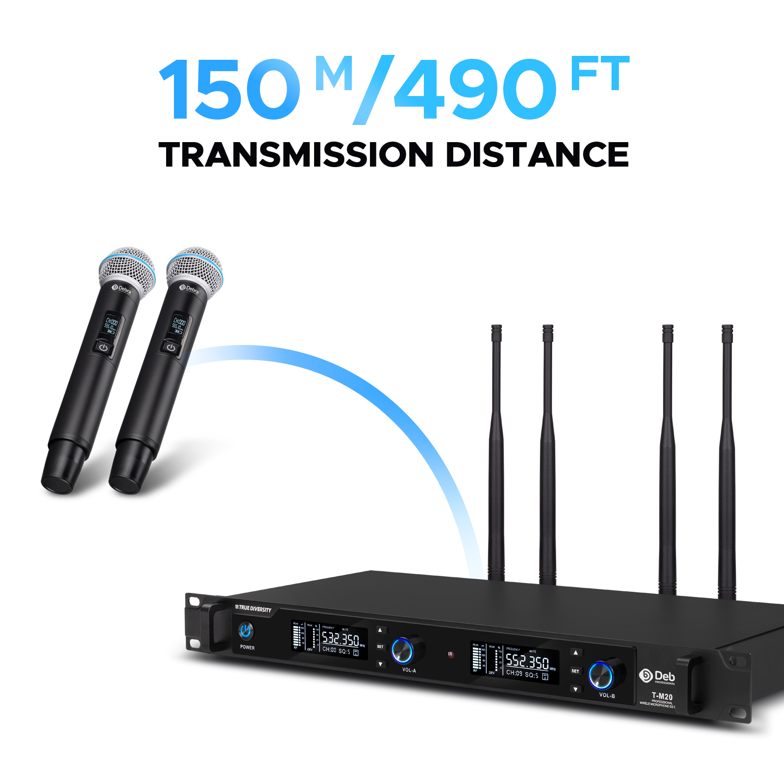 Debra T-M20 UHF Wireless Handh - Uhf Wireless Microphone System Dual Channel ulasan dan harga