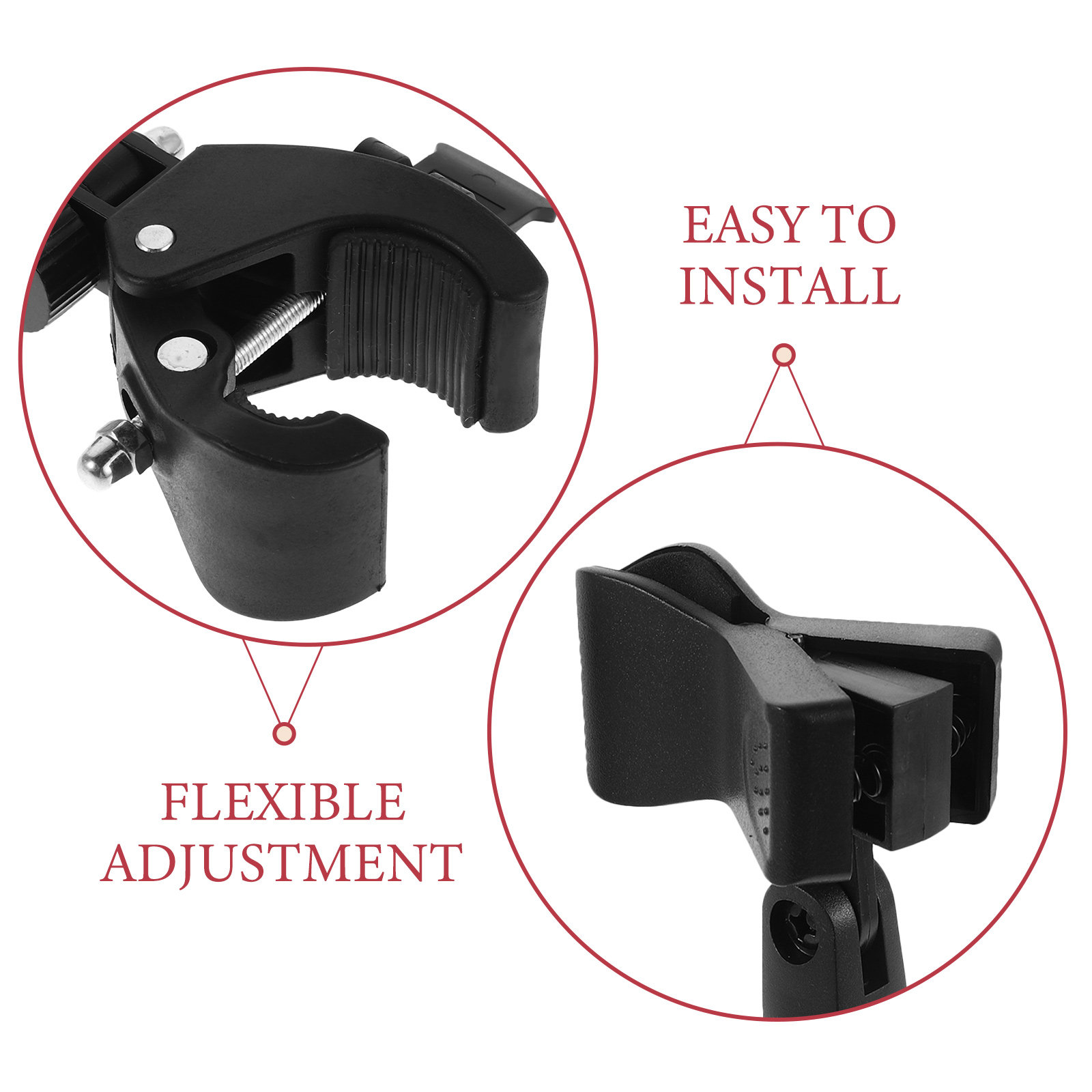 2Pcs Adjustable Mic Stand Clam - Microphone Shock Mount Universal ulasan dan harga