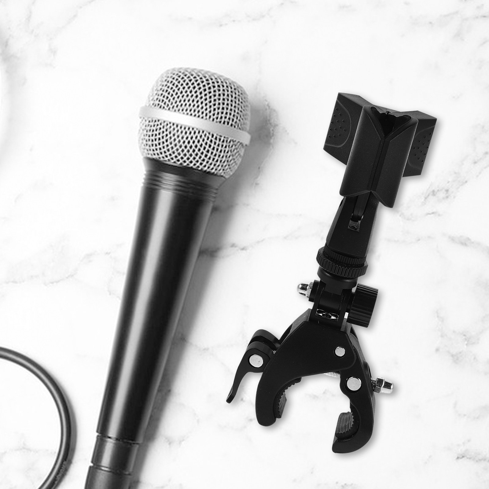 2Pcs Adjustable Mic Stand Clam - Microphone Shock Mount Universal ulasan dan harga