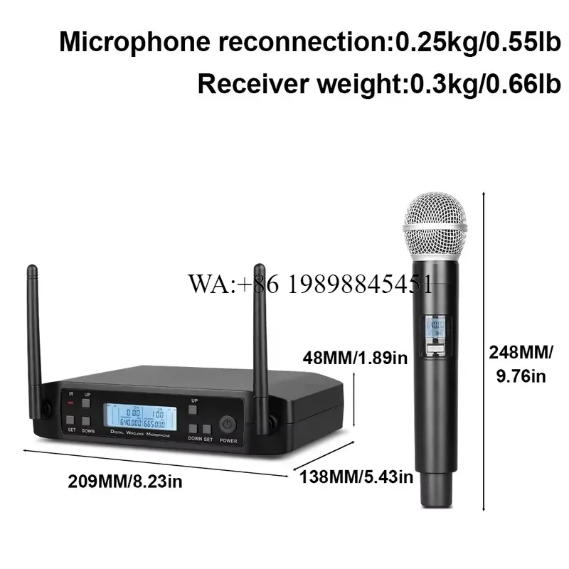 WMWMNU PAT GLXD4 UHF Wireless  - Uhf Wireless Microphone System Dual Channel ulasan dan harga