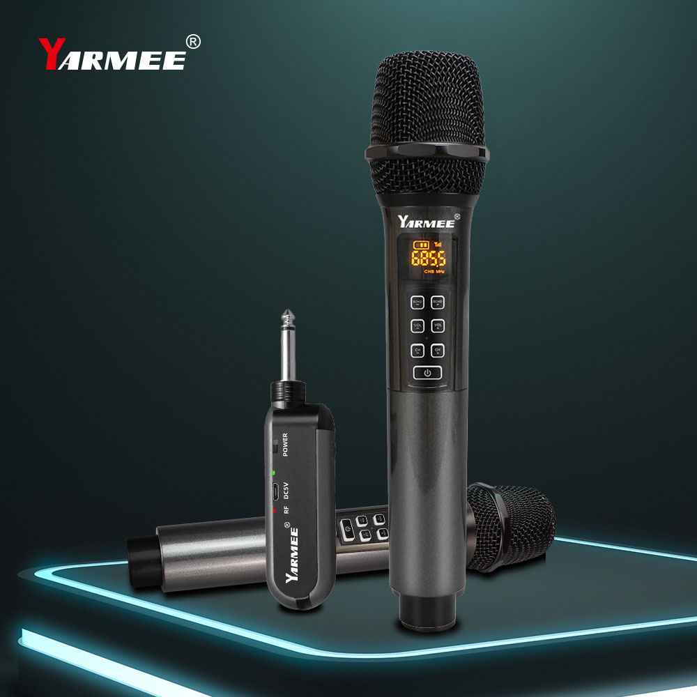 YARMEE Professional UHF Wirele - Rechargeable Wireless Mic Lithium Battery ulasan dan harga