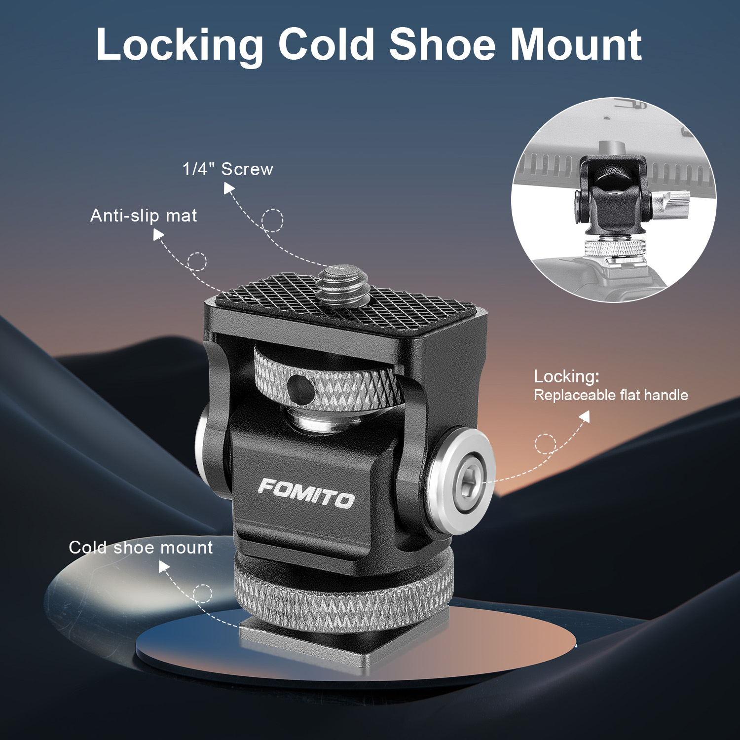 FOMITO Mini Monitor Mount Came - Microphone Shock Mount Universal ulasan dan harga