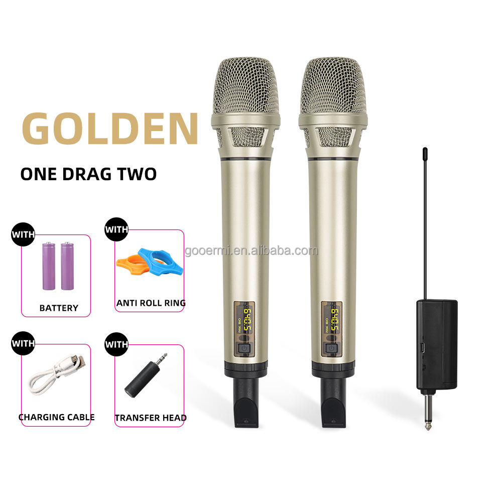 UHF Portable Wireless Micropho - Uhf Wireless Microphone System Dual Channel ulasan dan harga