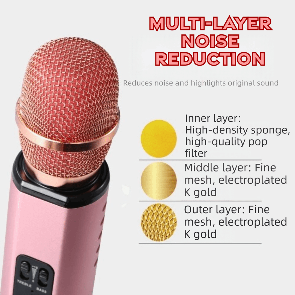 Portable Karaoke Microphone Pr - Bluetooth Karaoke Microphone Handheld ulasan dan harga
