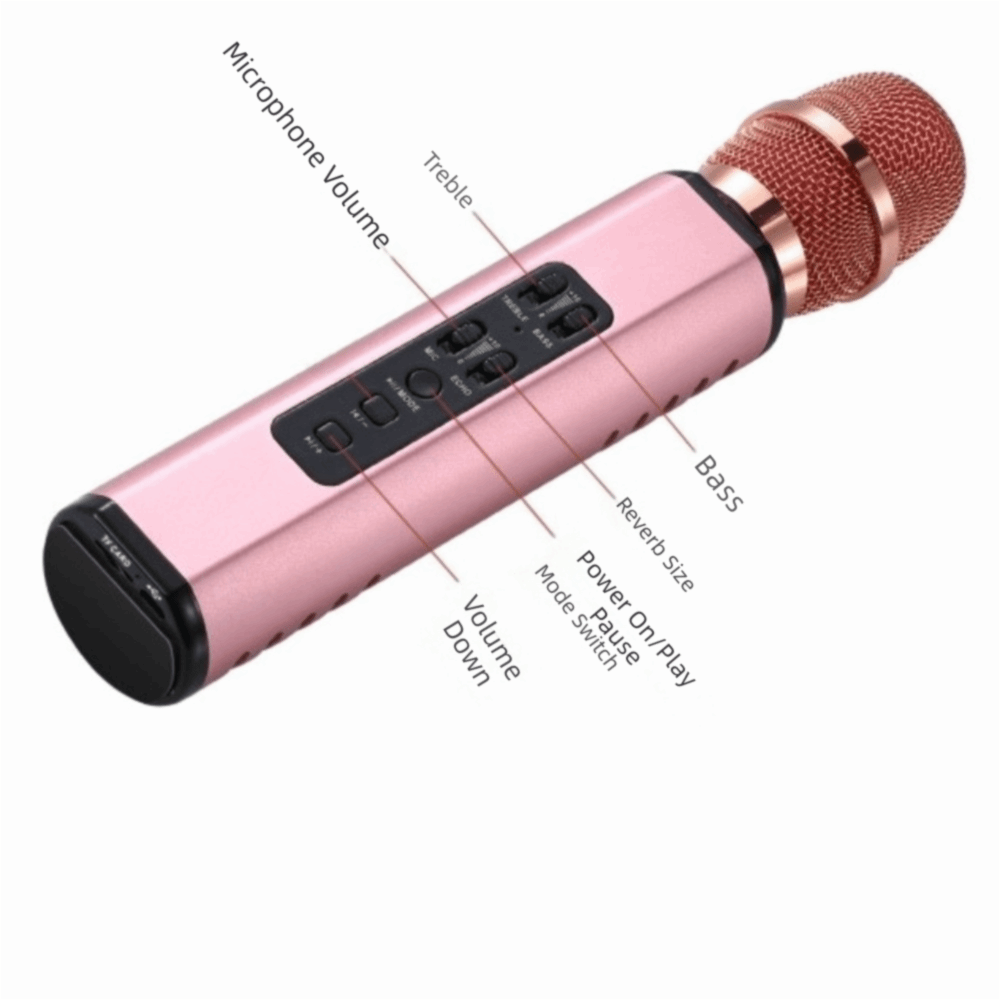 Portable Karaoke Microphone Pr - Bluetooth Karaoke Microphone Handheld ulasan dan harga
