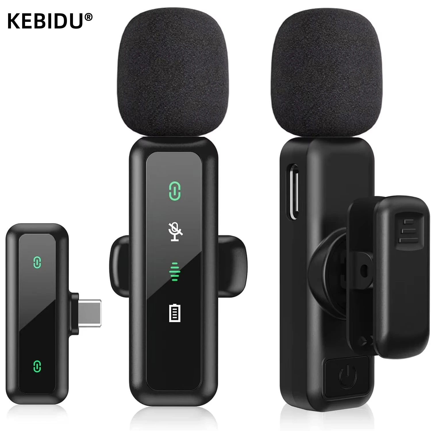 Lavalier Wireless Microphone 8 - Rechargeable Wireless Mic Lithium Battery ulasan dan harga