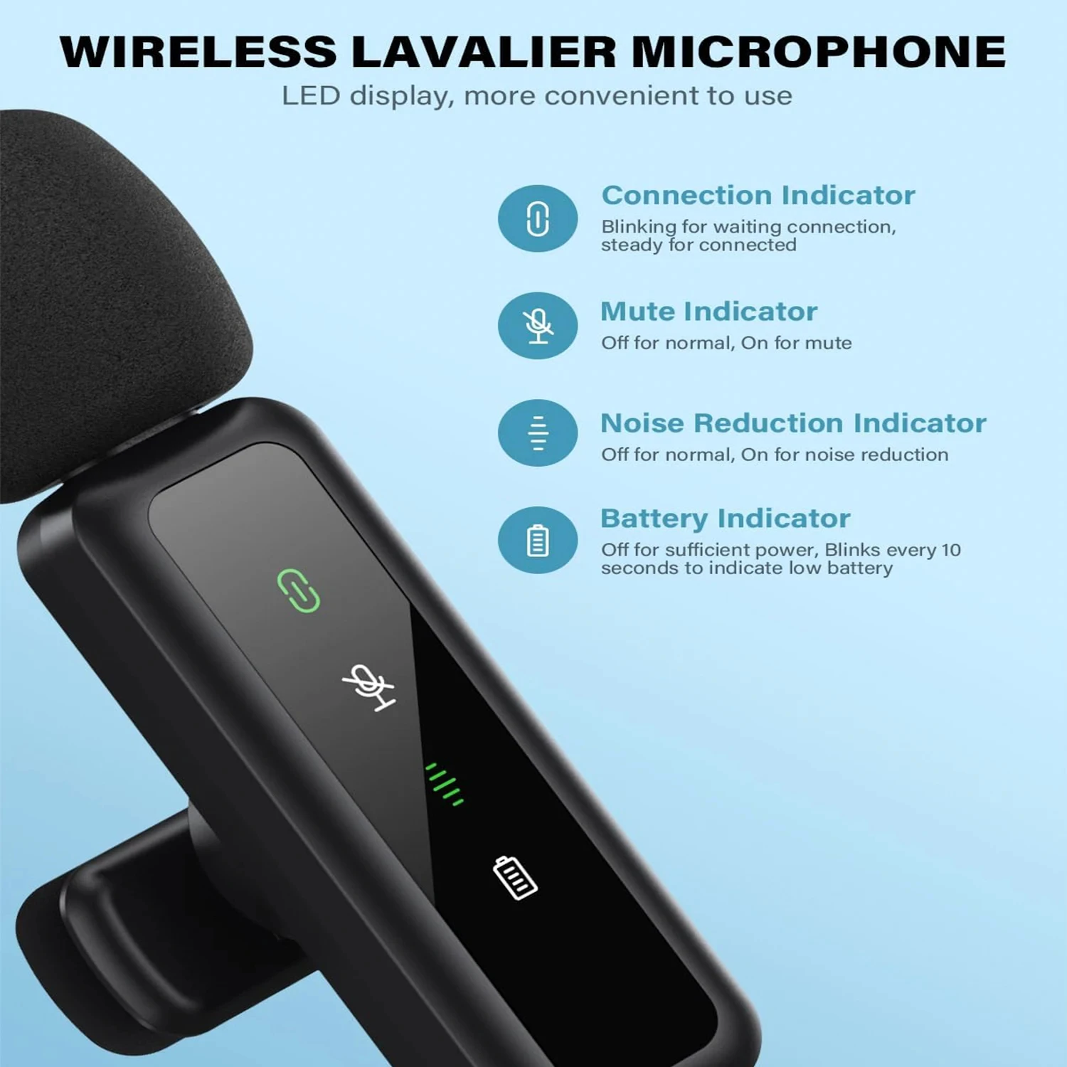 Lavalier Wireless Microphone 8 - Rechargeable Wireless Mic Lithium Battery ulasan dan harga