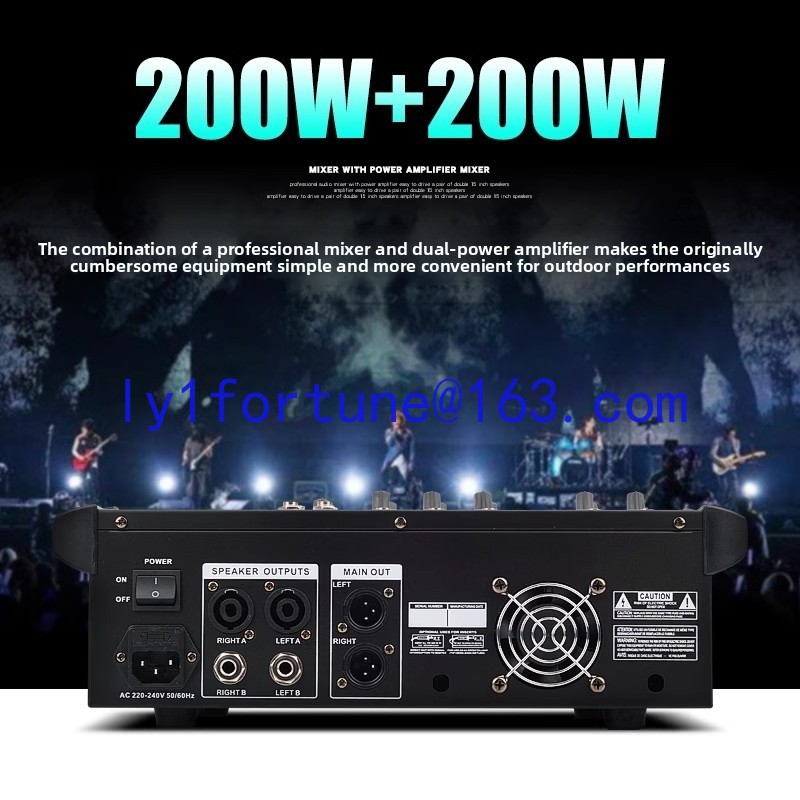 Mixer with power amplifier USB - Karaoke Amplifier Mixer Bluetooth ulasan dan harga